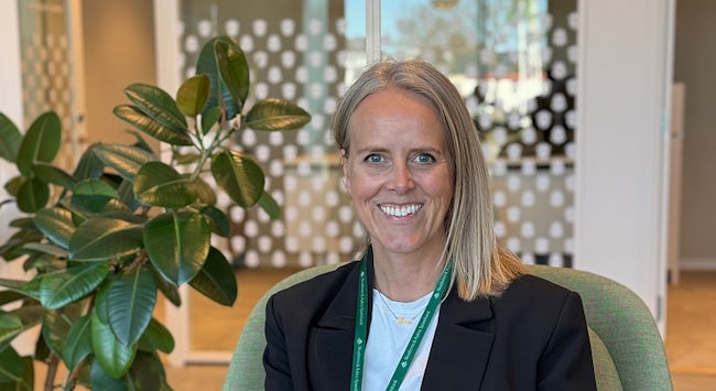 Brit Lise Steinkjellå gleder seg til å ta fatt på nye arbeidsoppgaver som leder bedriftsmarked i Skudenes & Aakra Sparebank